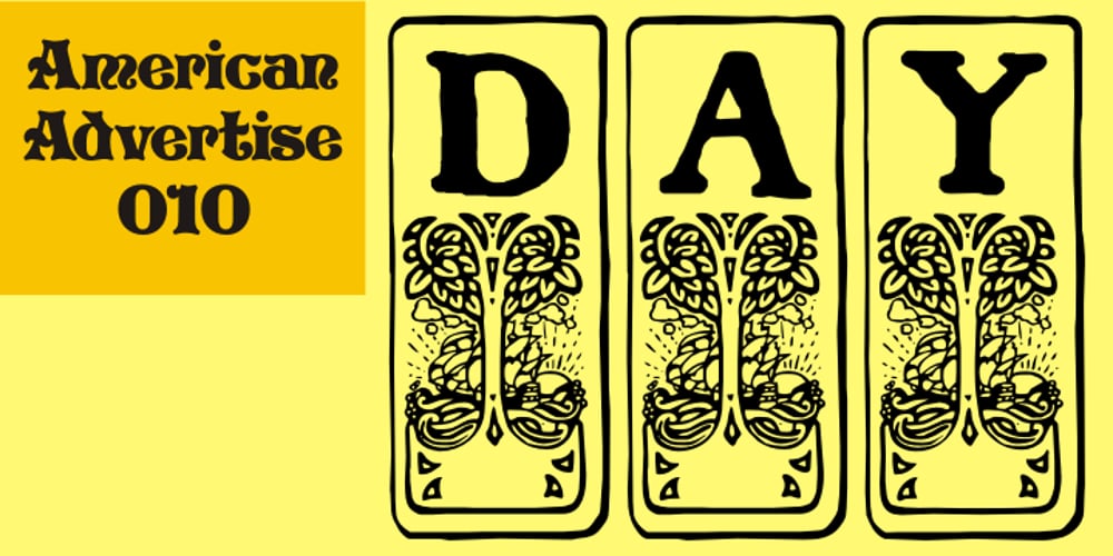 American Advertise 010 font