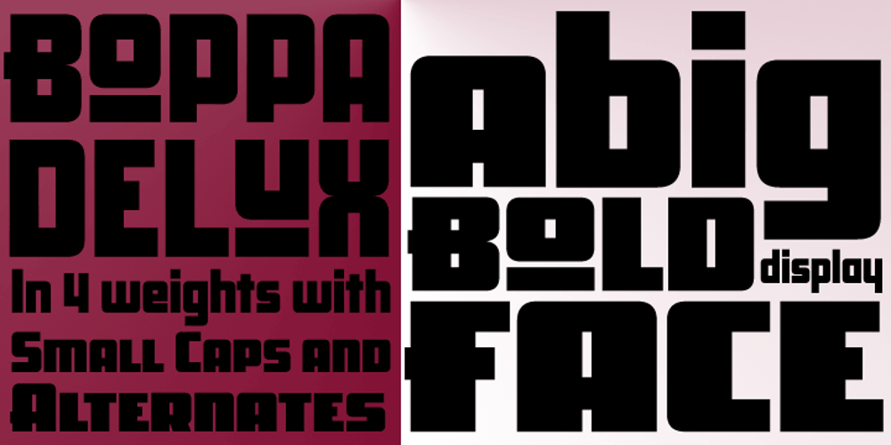 Boppa Delux font