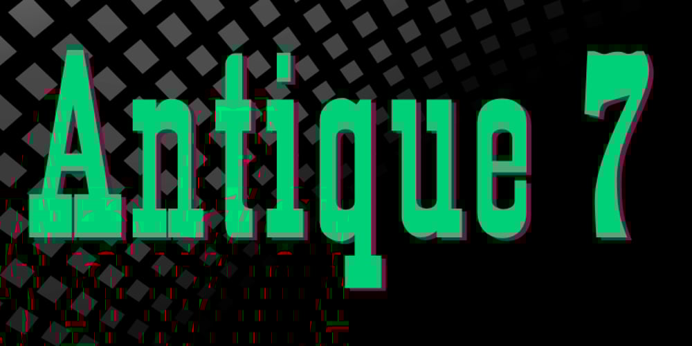 Antique 7 font
