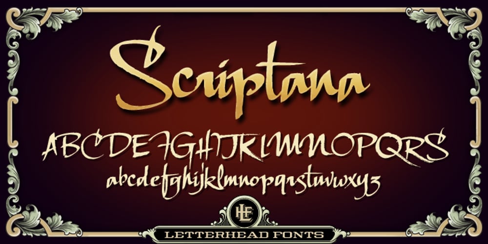 LHF Scriptana font