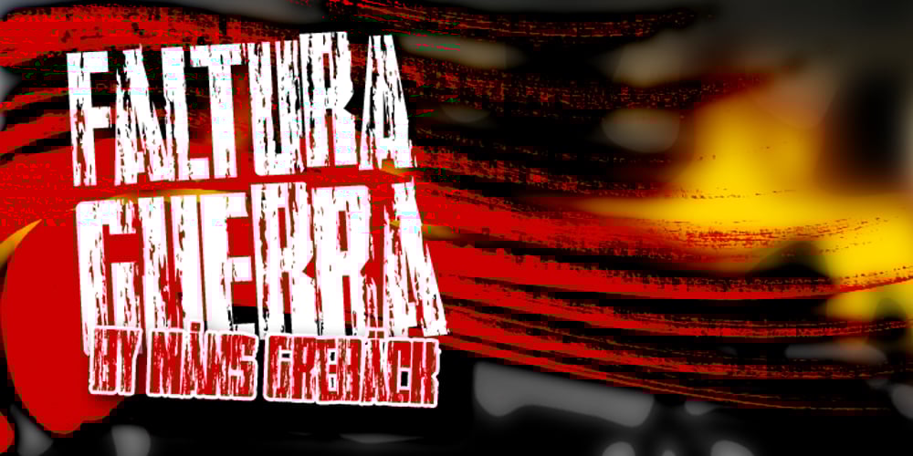 Faltura Guerra font