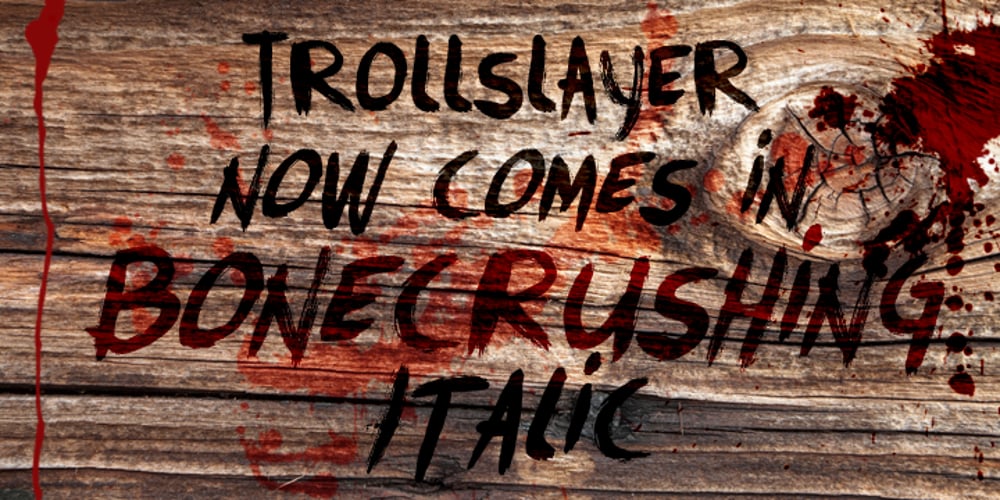 Trollslayer font
