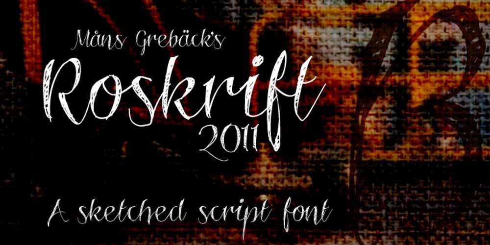 Roskrift font