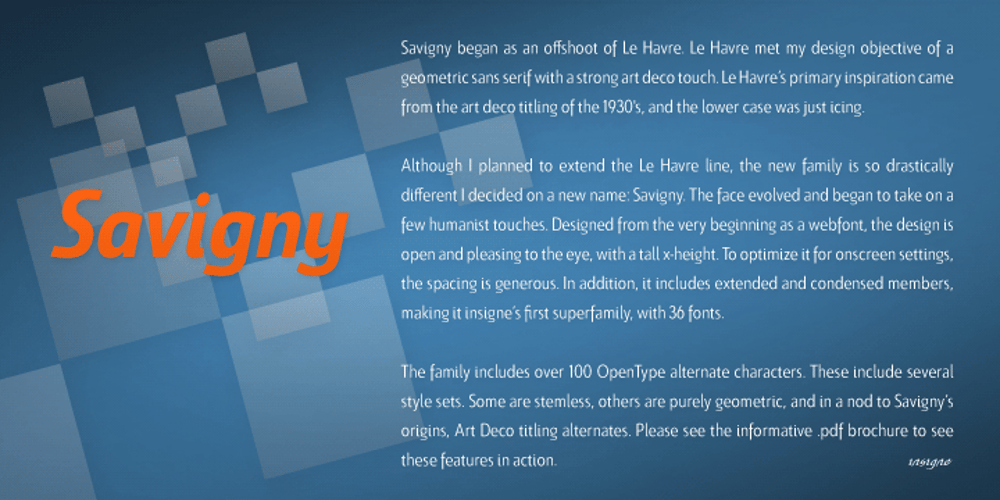 Savigny font