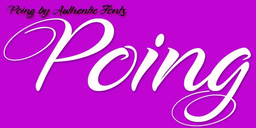 Poing font