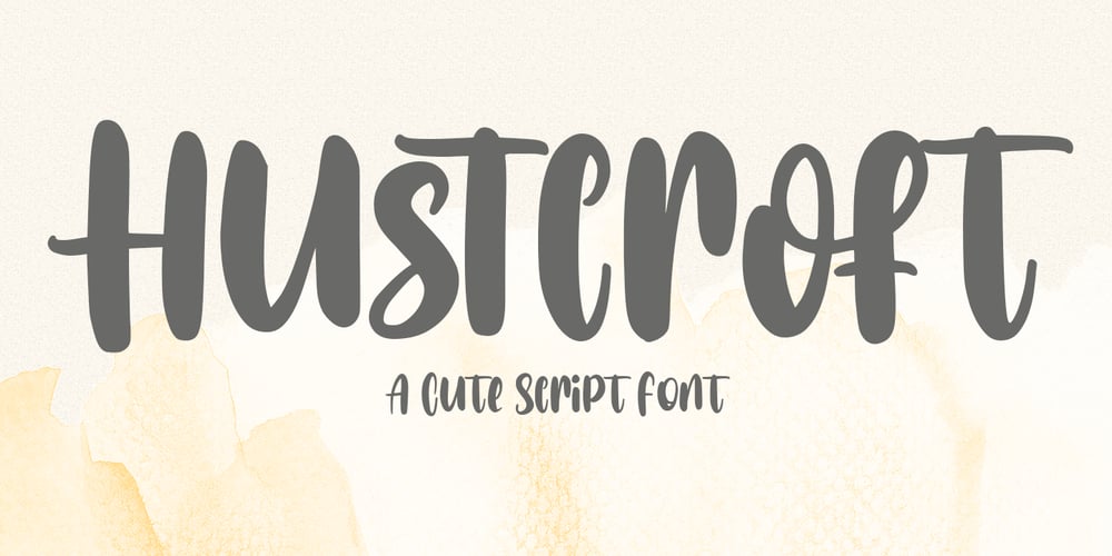 Hustcroft font