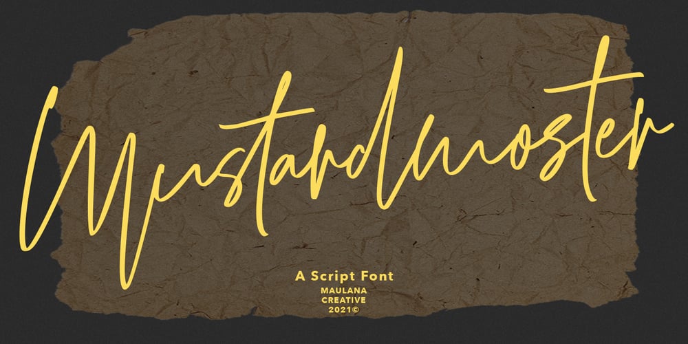 Mustardmoster font