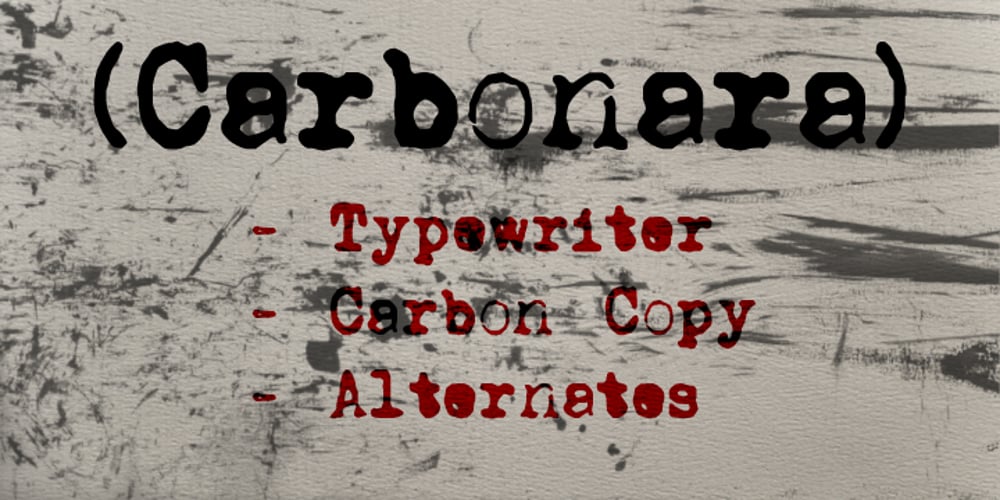 Carbonara font