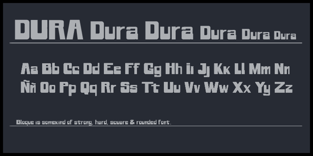 Dura font