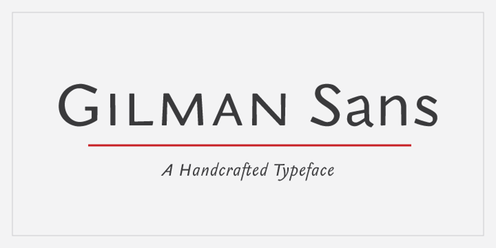 Gilman Sans font