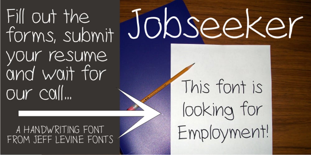 Jobseeker JNL font