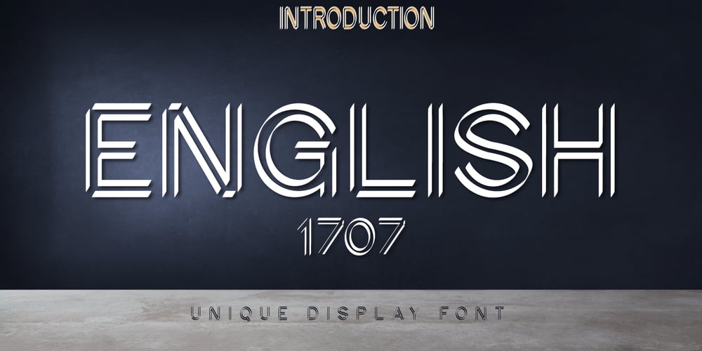 English1707 font
