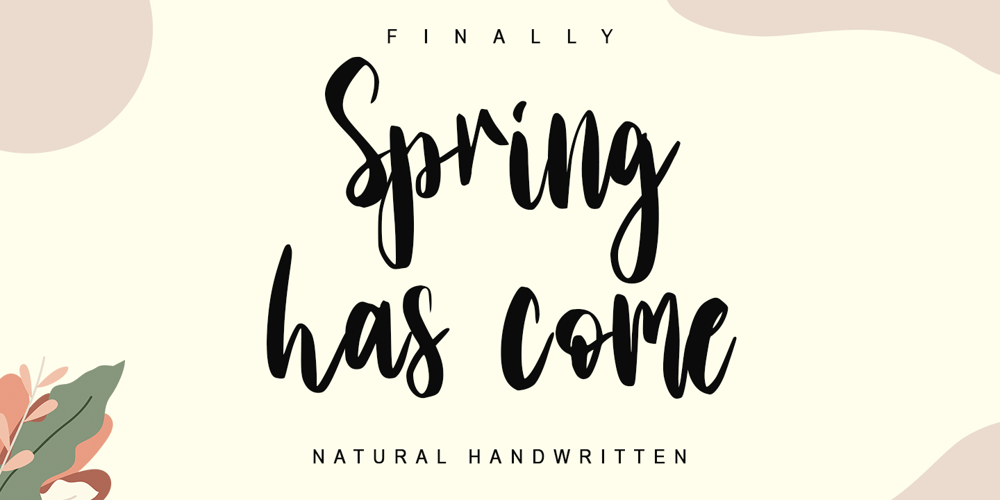 Spring Has Come font