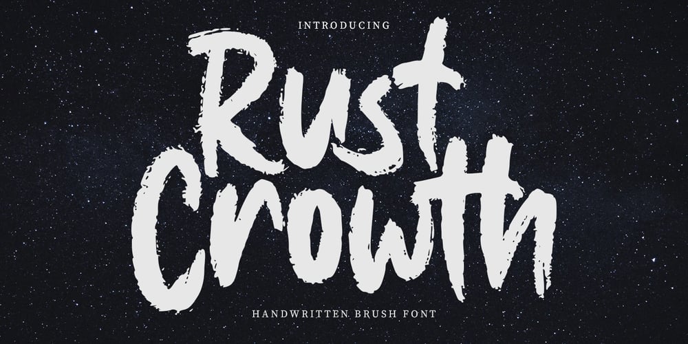Rust Crowth font