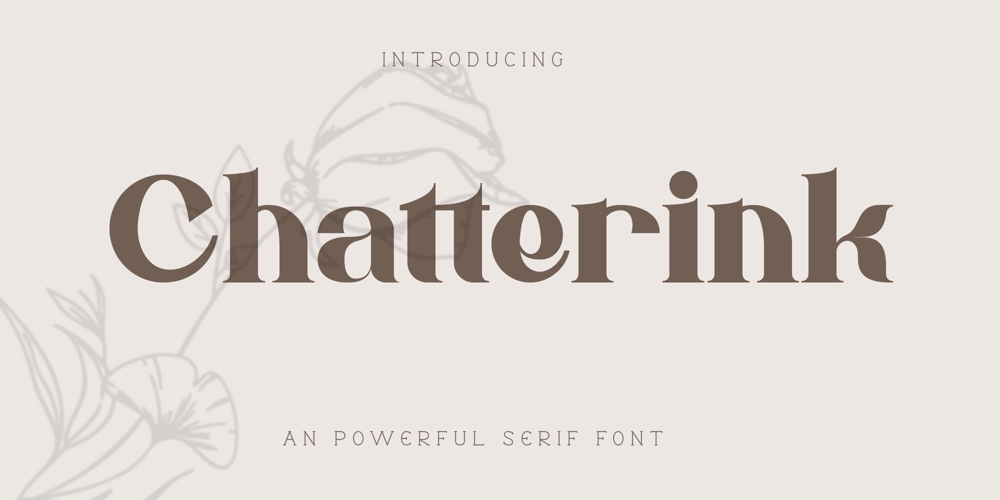 Chatterink font