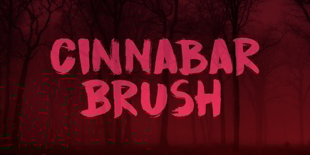 Cinnabar Brush font