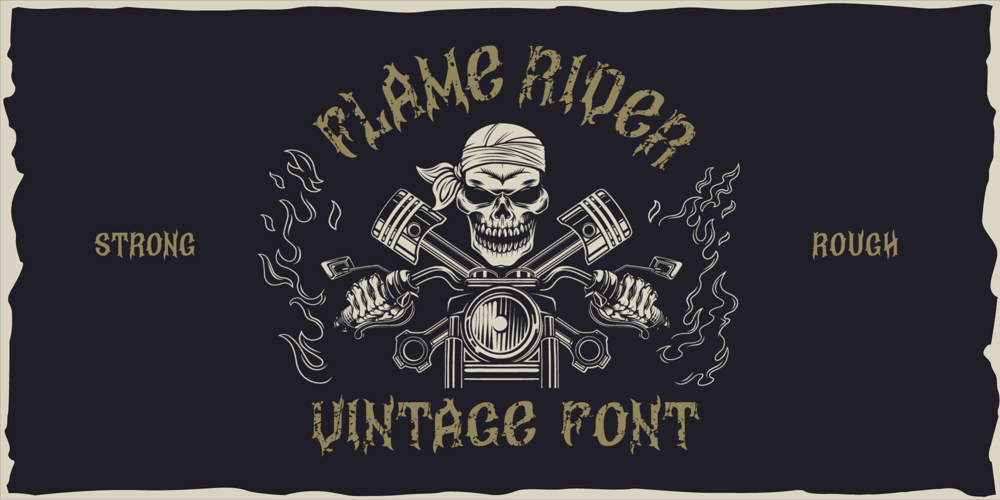 Flame Rider font