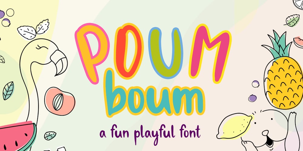 Poum Boum font