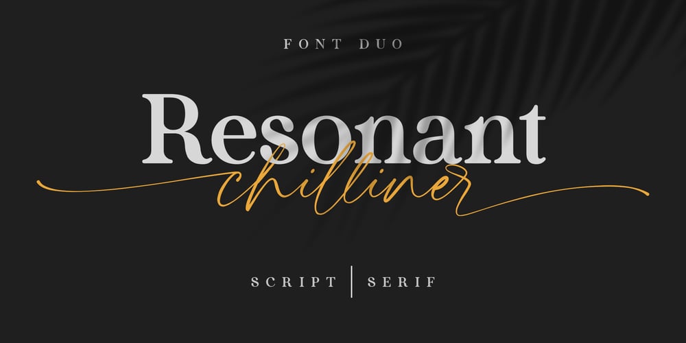 Resonant Chilliner font
