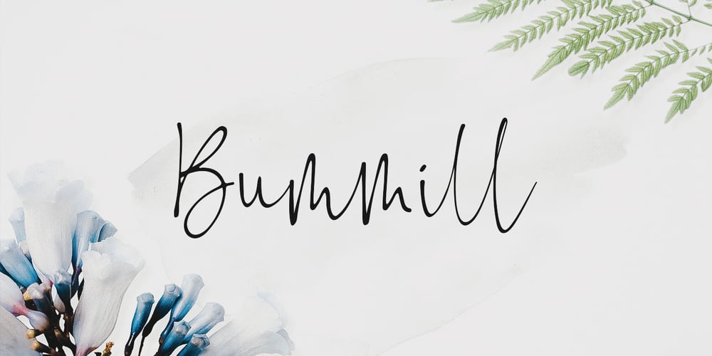Bummill font