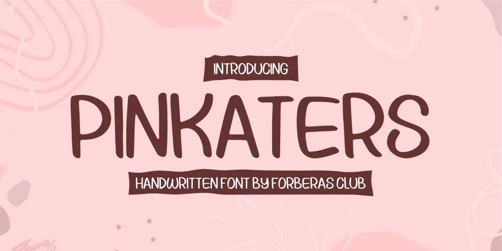 Pinkaters font