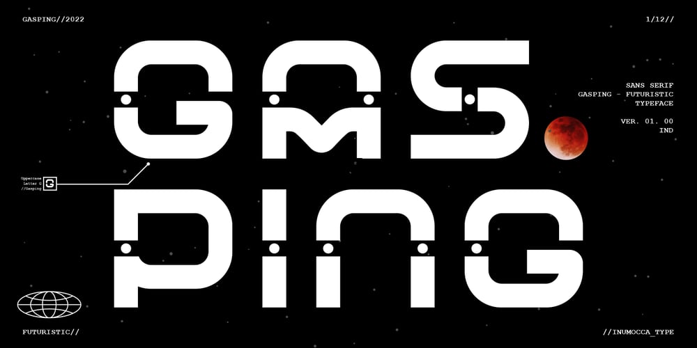 Gasping font