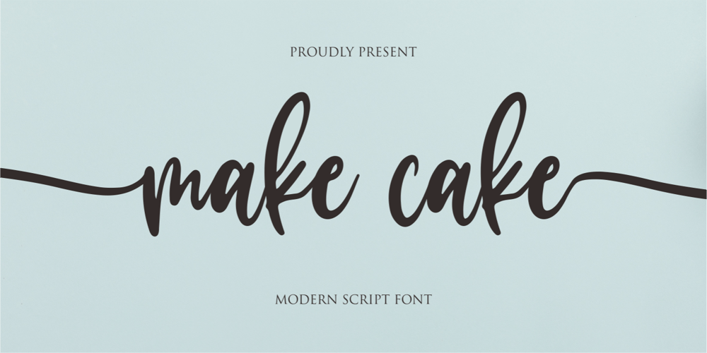Make Cake font
