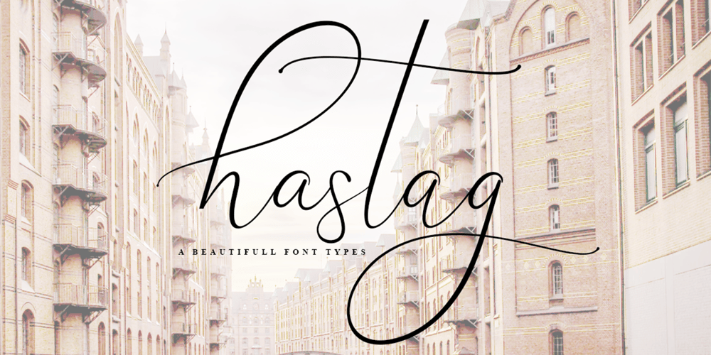 Hastag font