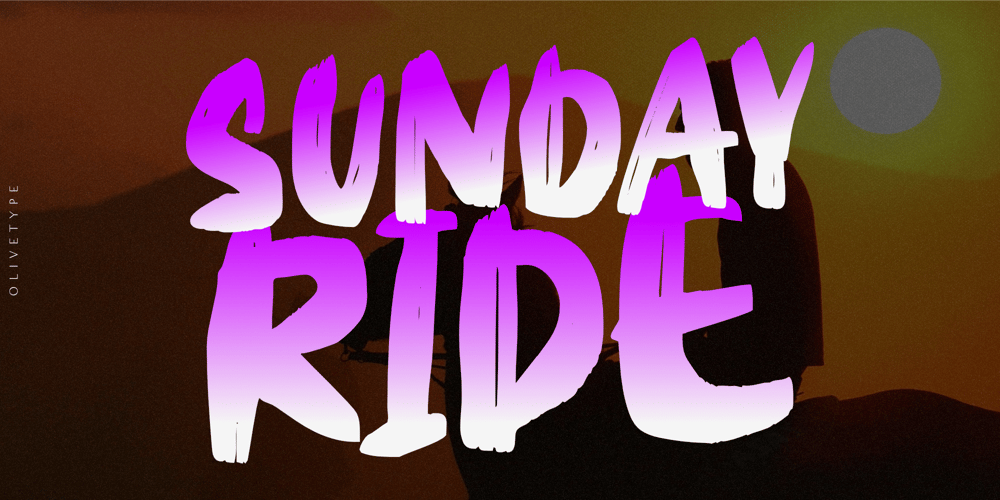 Sunday Ride font