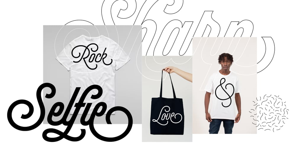 Selfie Neue Sharp font