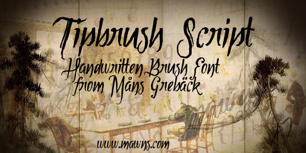 Tipbrush Script font