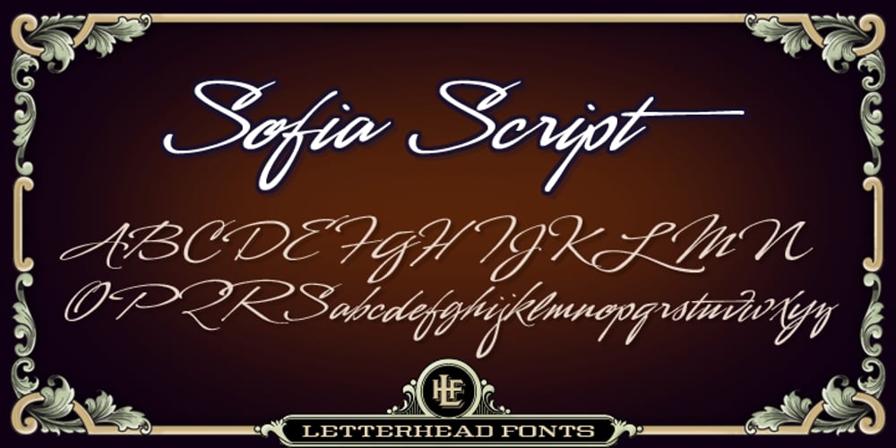 LHF Sofia Script font