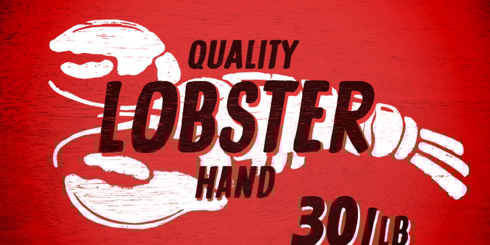 Lobster Hand font