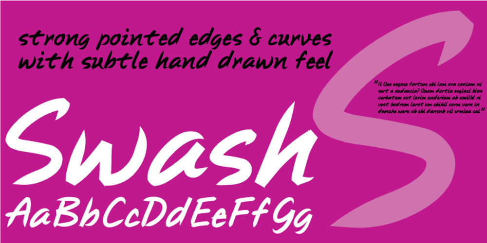 Swash font