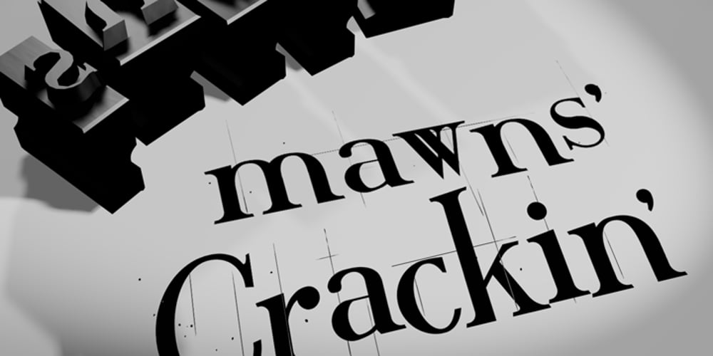 Crackin’ font