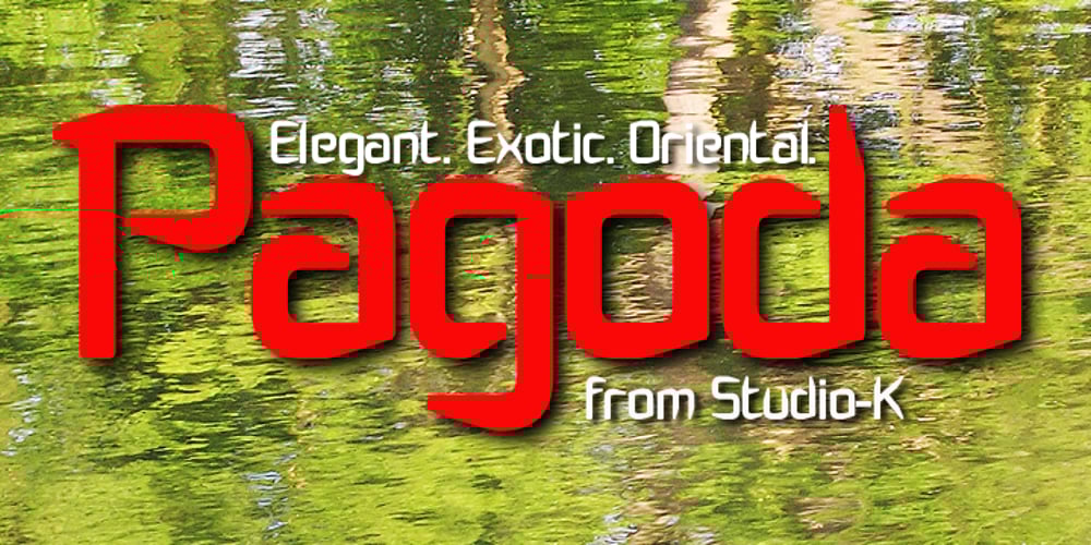 Pagoda font