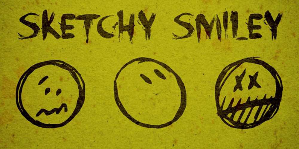 Sketchy Smiley font
