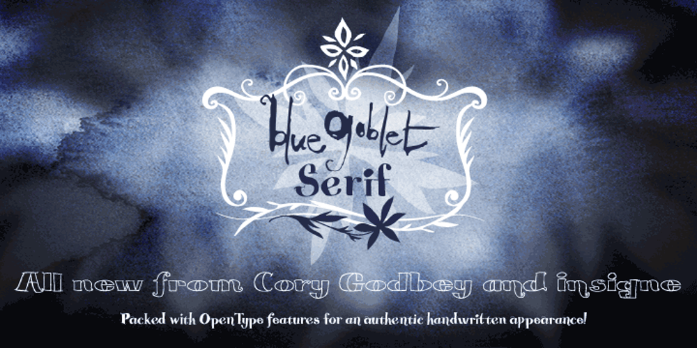 Blue Goblet Serif font