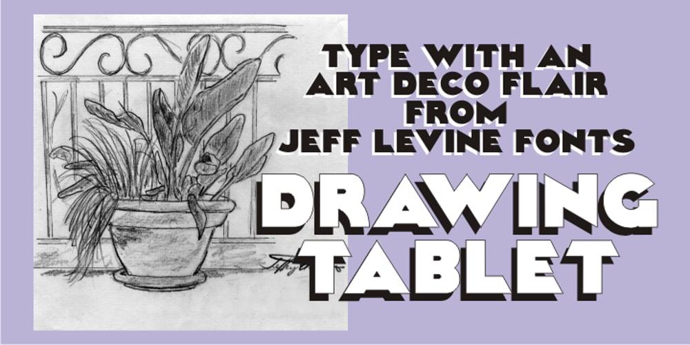 Drawing Tablet JNL font
