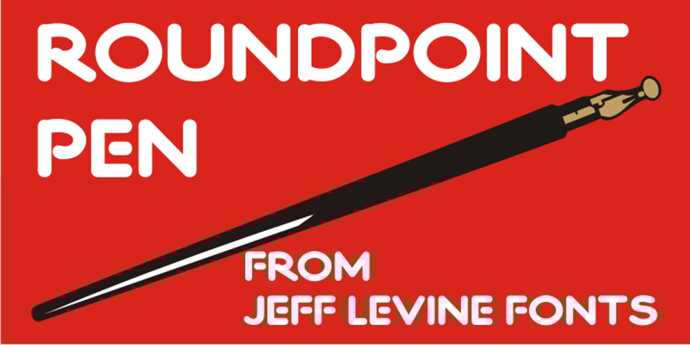 Roundpoint Pen JNL font
