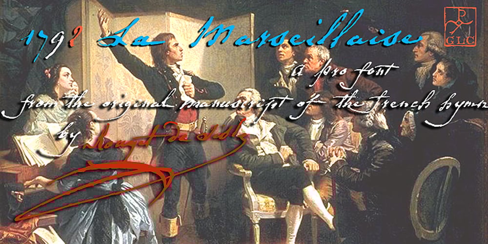1792 La Marseillaise font