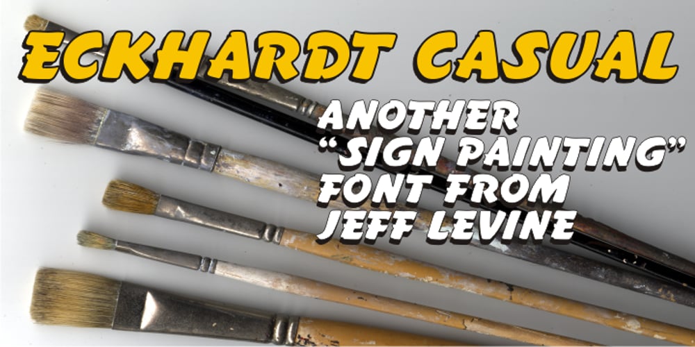 Eckhardt Casual JNL font