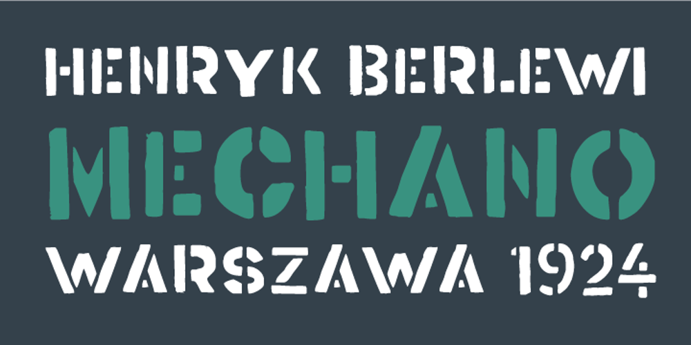 Berlewi FA font