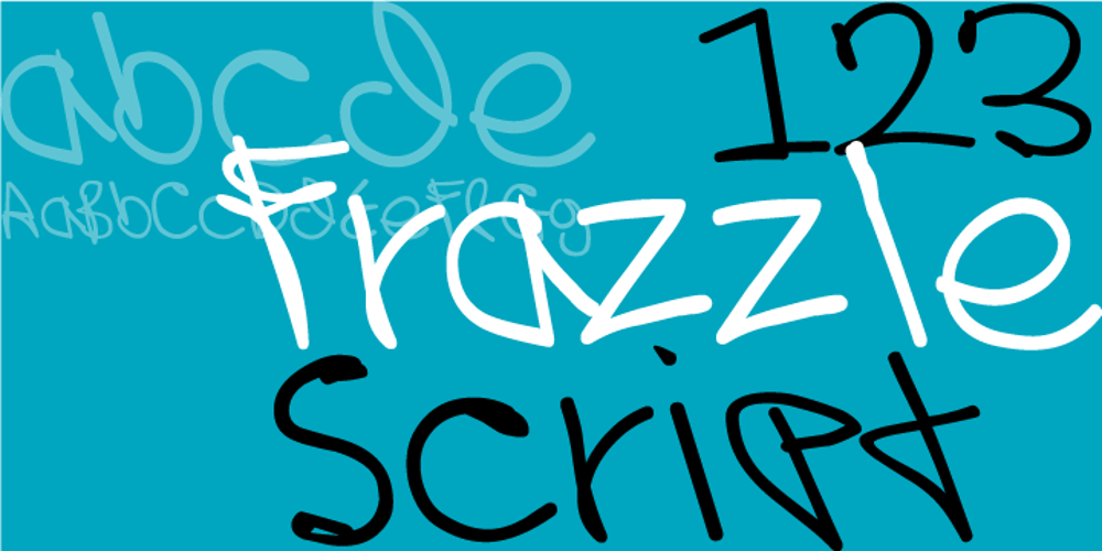 Frazzle font