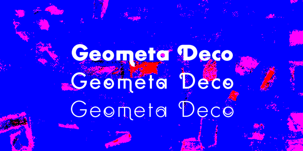 Geometa Deco font