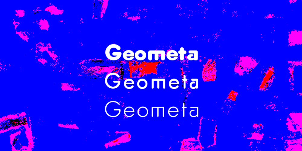 Geometa Rounded font