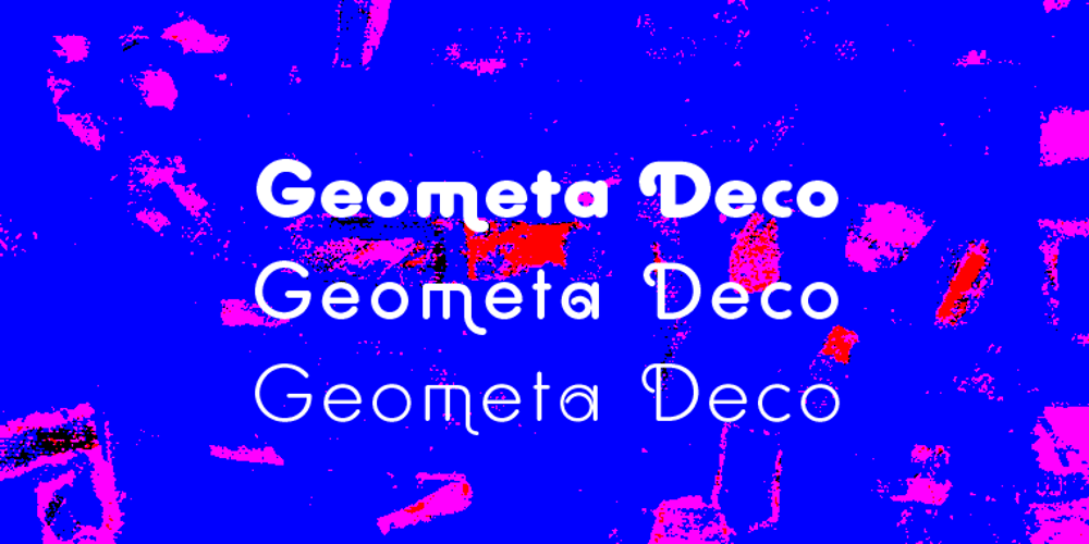 Geometa Rounded Deco font