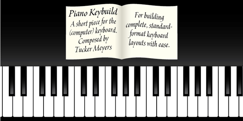 Piano Keybuild font