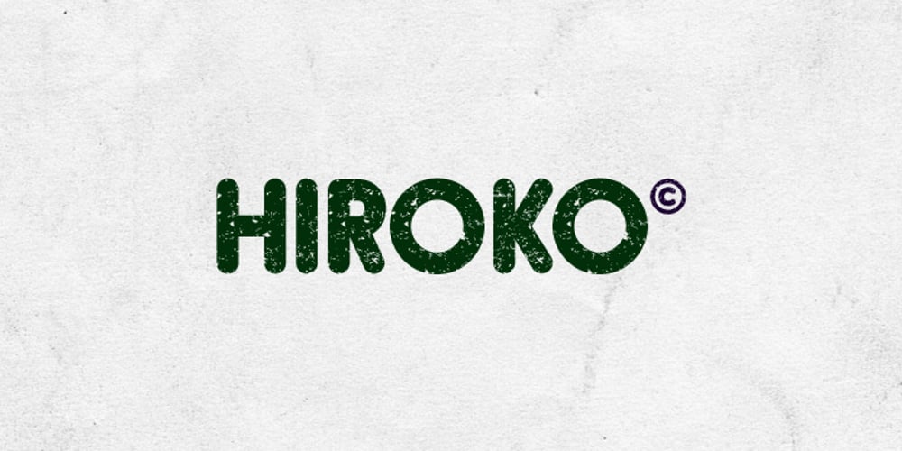 Hiroko font