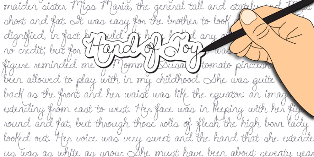 Hand Of Joy font